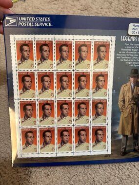 20 sealed Humphrey bogart stamps